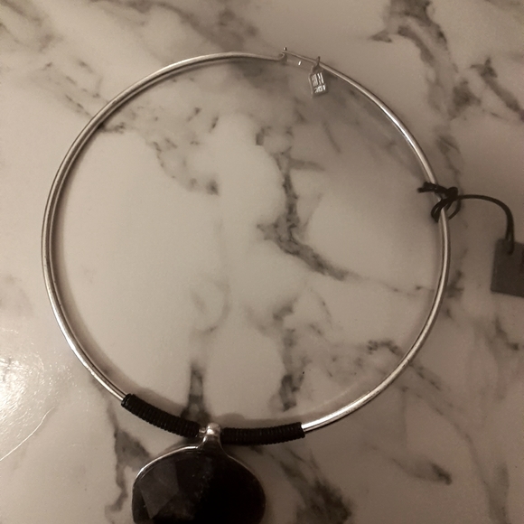 Robert Lee Morris nwt choker necklace Silvertone - Picture 8 of 9